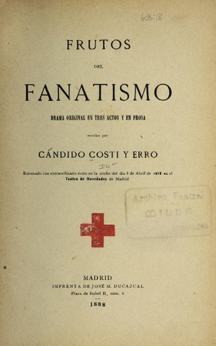 Cover for Frutos del fanatismo