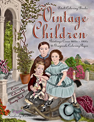 Cover for Adult Coloring Books Vintage Children