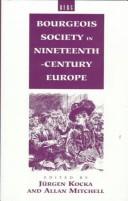 Cover for Bourgeois Society in 19th Century Europe