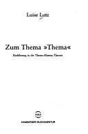Cover for Zum Thema "Thema"