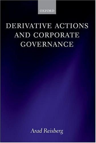 Cover for Derivative Actions and Corporate Governance