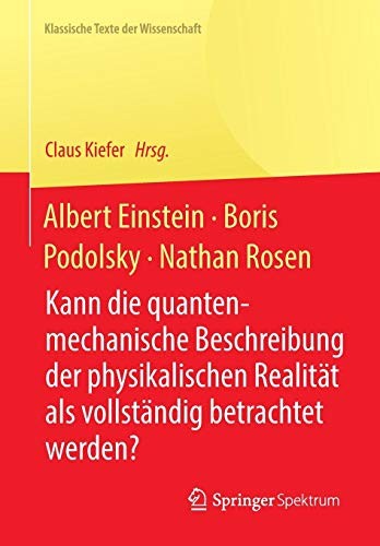 Cover for Albert Einstein, Boris Podolsky, Nathan Rosen