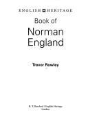 Cover for Book of Norman England