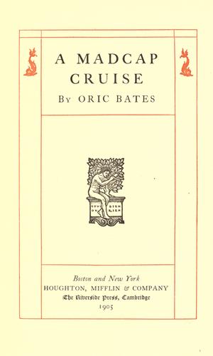 Cover for A madcap cruise