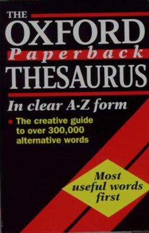 Cover for Oxford paperback thesaurus
