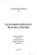 Cover for La planificación en el plan de la nación