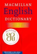 Cover for Macmillan English dictionary for advanced learners of American English.