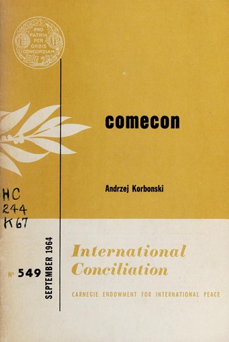 Cover for COMECON.