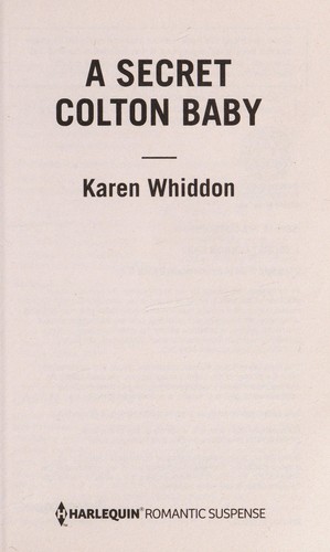 Cover for A secret Colton baby