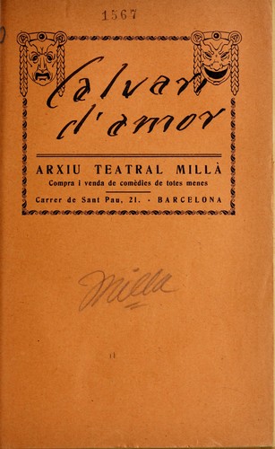 Cover for Calvari d'amor