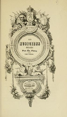 Cover for Les musiciens belges