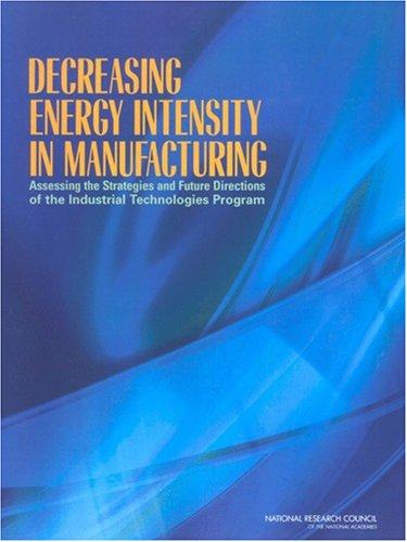 Cover for Decreasing Energy Intensity in Manufacturing