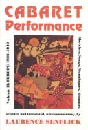 Cover for Cabaret Performance Volume II