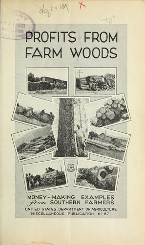 Cover for Profits from farm woods