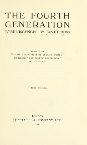 Cover for The fourth generation
