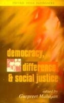 Cover for Democracy, Difference and Social Justice