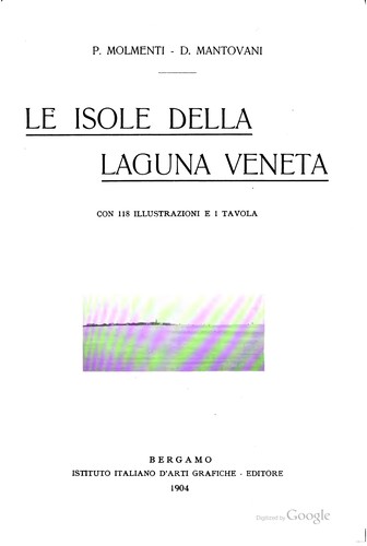 Cover for Le isole della Laguna veneta