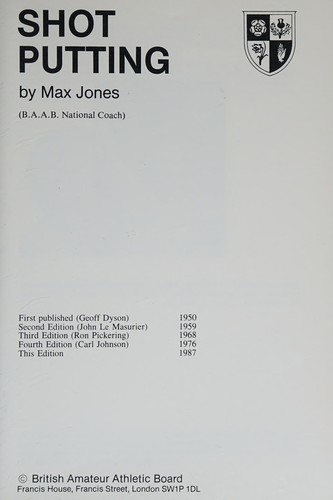 Cover for Shot putting