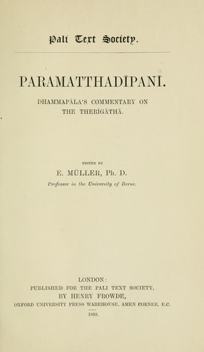 Cover for Paramatthadpan