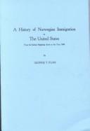 Cover for A History of Norwegian Immigration to the United States