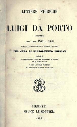 Cover for Lettere storiche, dall'anno 1509 al 1528.