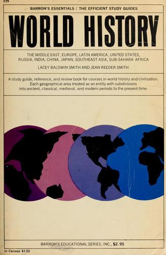 Cover for World history in outline