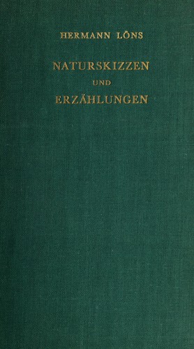 Cover for Naturskizzen und Erzählungen. Edited by S. Radcliffe