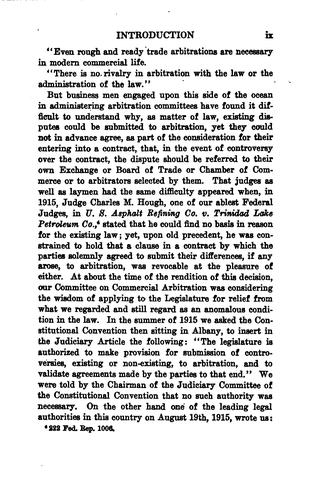 Cover for Commercial arbitration and the law