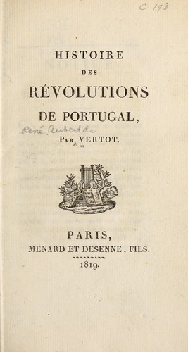 Cover for Histoire des révolutions de Portugal