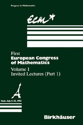 Cover for First European Congress of Mathematics, Paris, July 6-10, 1992 (Progress in Mathematics)
