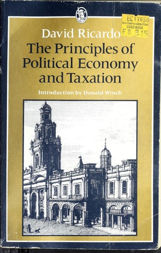 Cover for Principles of Political Economy and Taxation