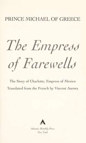 Cover for The Empress of farewells