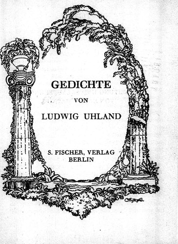 Cover for Gedichte