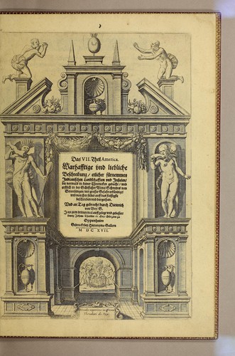 Cover for Das VII. Theil Americae