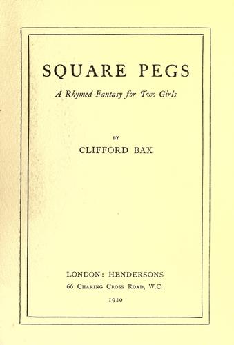 Cover for Square pegs