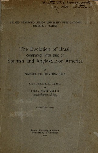Cover for The evolution of Brazil compared with that of Spanish and Anglo-Saxon America