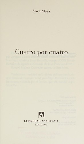 Cover for Cuatro por cuatro