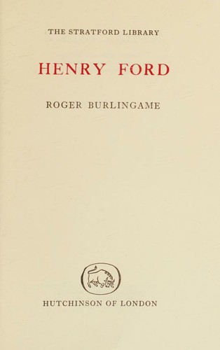 Cover for Henry Ford