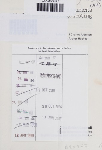 Cover for Issues in language testing