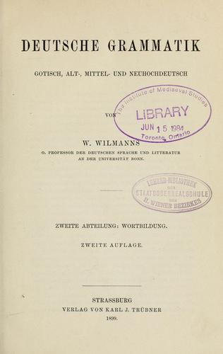 Cover for Deutsche Grammatik