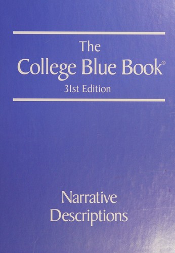 Cover for THE COLLEGE BLUE BOOK