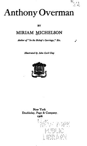 Cover for Anthony Overman
