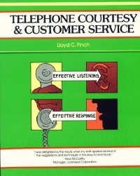 Cover for Telephone courtesy & customer service/ Lloyd C. Finch