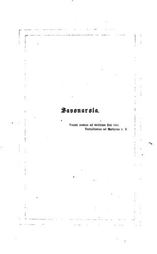 Cover for Savonarola.