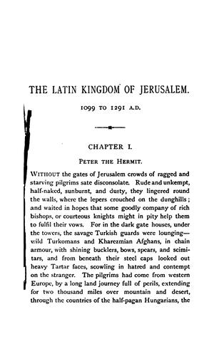 Cover for The Latin kingdom of Jerusalem, 1099 to 1291 A.D.