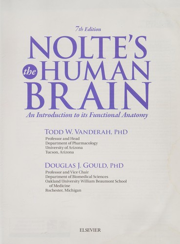 Cover for Nolte's the Human Brain
