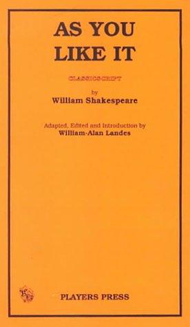 Cover for As you like it