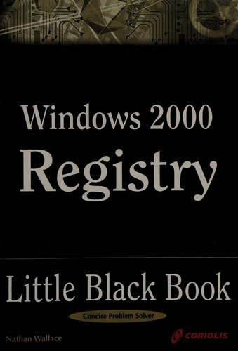 Cover for Windows 2000 registry little black book