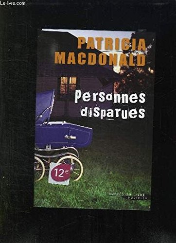 Cover for Personnes disparues