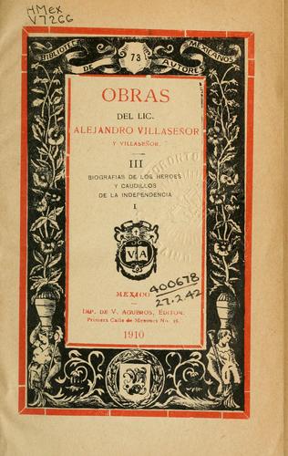 Cover for Obras